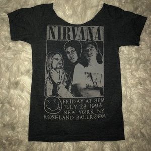 Off the shoulder  Nirvana T women’s size S